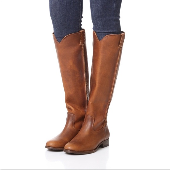 Frye Shoes - Frye Cara riding boots Tall Brown Leather 7.5 NWT
